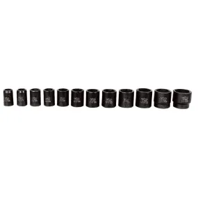 12 Piece 1/2" Drive SAE 6 Point Standard Impact Socket Set KTI33100