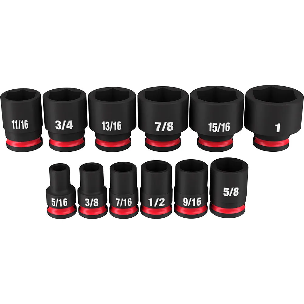 12PC SHOCKWAVE™ Impact Duty™ 3/8" Drive SAE Standard 6 Point Socket Set