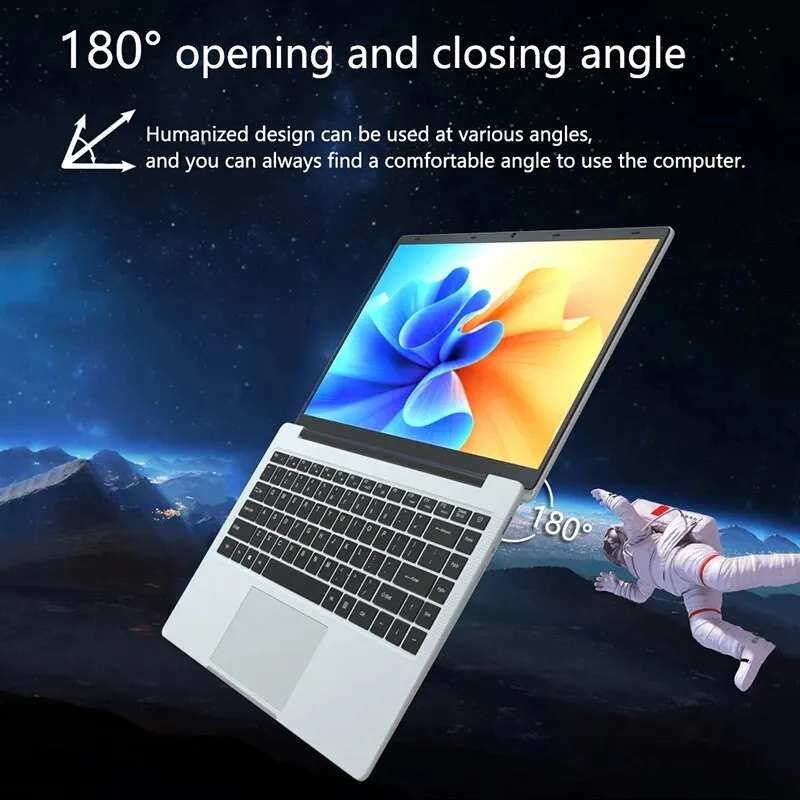 14 Inch Cheap Laptop Intel J4105 DDR4 6GB RAM 1TB SSD Portable Student Win 10 Notebook FHD Screen Computer for Business Office