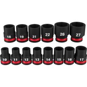 14PC SHOCKWAVE™ Impact Duty™ 1/2" Drive Metric Standard 6 Point Socket Set