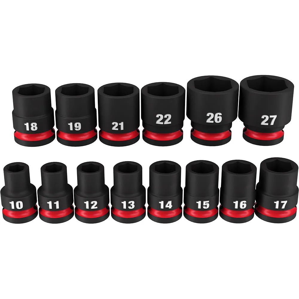 14PC SHOCKWAVE™ Impact Duty™ 1/2" Drive Metric Standard 6 Point Socket Set