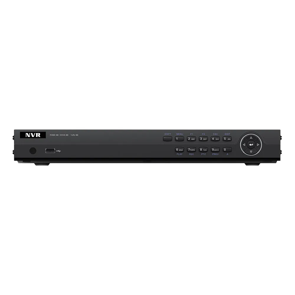 16CH PoE NVR, 4K resolution, max 2 HDD, 1U case (NVR516P16-K2)