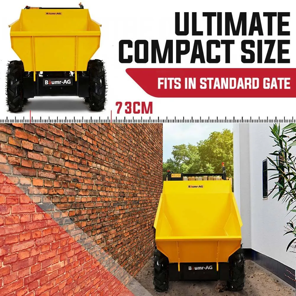 196cc 6.5HP Motorized Wheelbarrow, 300kg Capacity, Baumr-AG