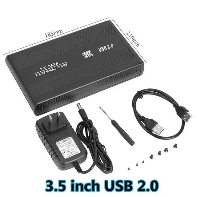 2.5/3.5inch USB 2.0/3.0 to SATA External Hard Drive Enclosure