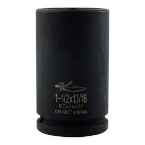 3/4in. Dr x 13/16in. Square x 1-1/2in. Hex Budd Wheel Impact Socket KTI34027