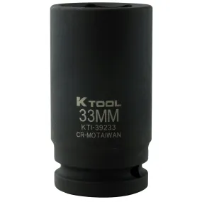 3/4" Drive 6 Point Deep Impact Socket - 33mm KTI39233