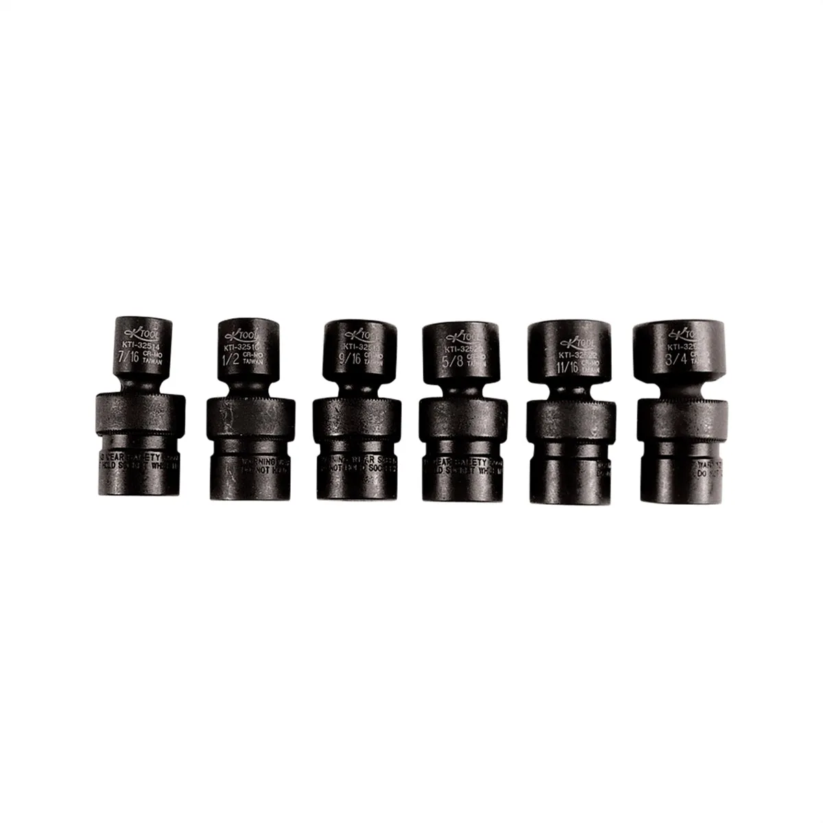 6 Piece 3/8" Drive Flex Impact Socket Set