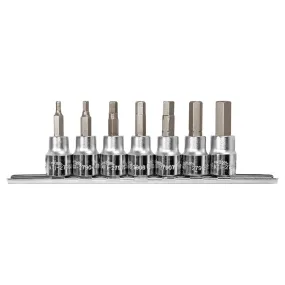 7 Piece 3/8" Drive Metric Hex Bit Socket Set