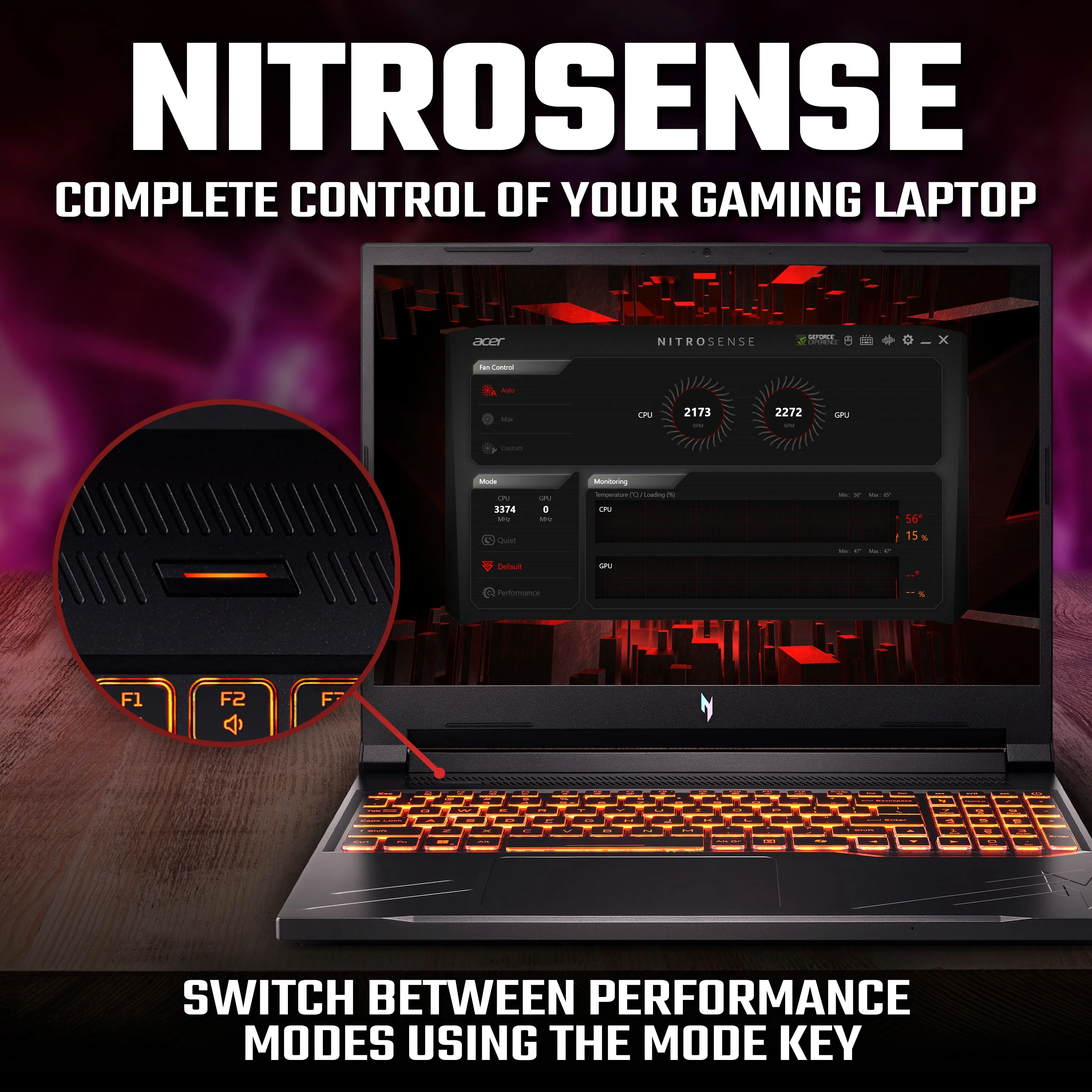 Acer Nitro V ANV16-41 AMD Ryzen 7 | 16GB DDR5 RAM | 512GB SSD | RTX 4050 6GB Gaming - Black