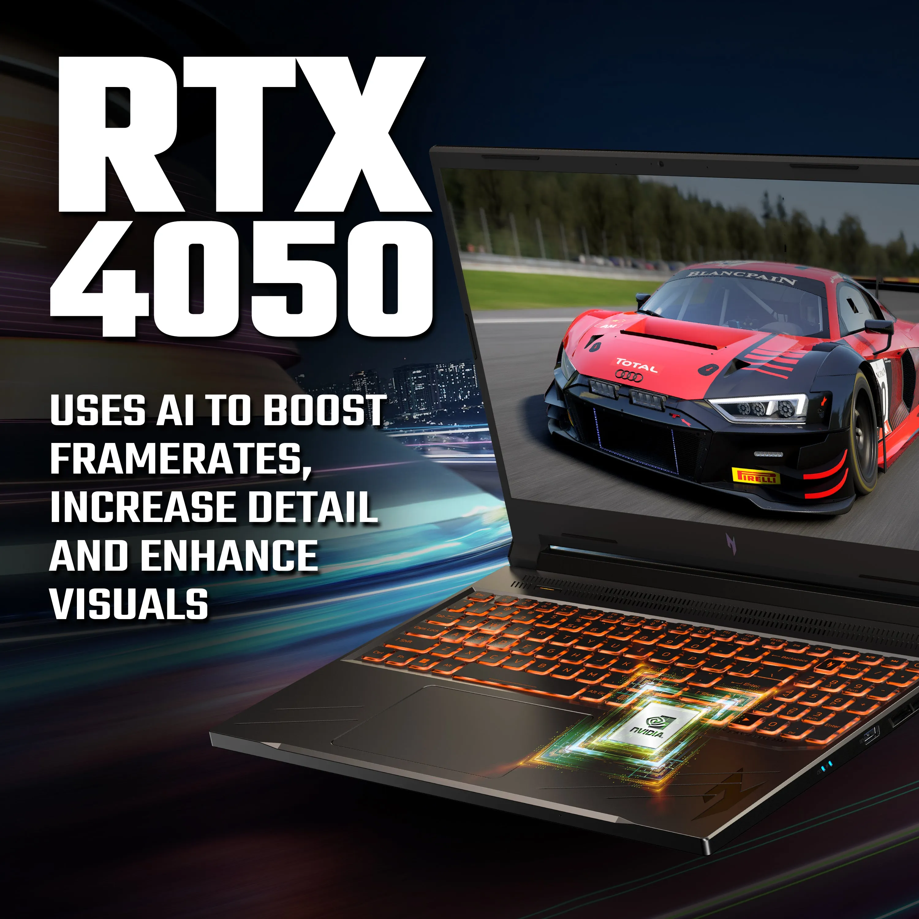 Acer Nitro V ANV16-41 AMD Ryzen 7 | 16GB DDR5 RAM | 512GB SSD | RTX 4050 6GB Gaming - Black