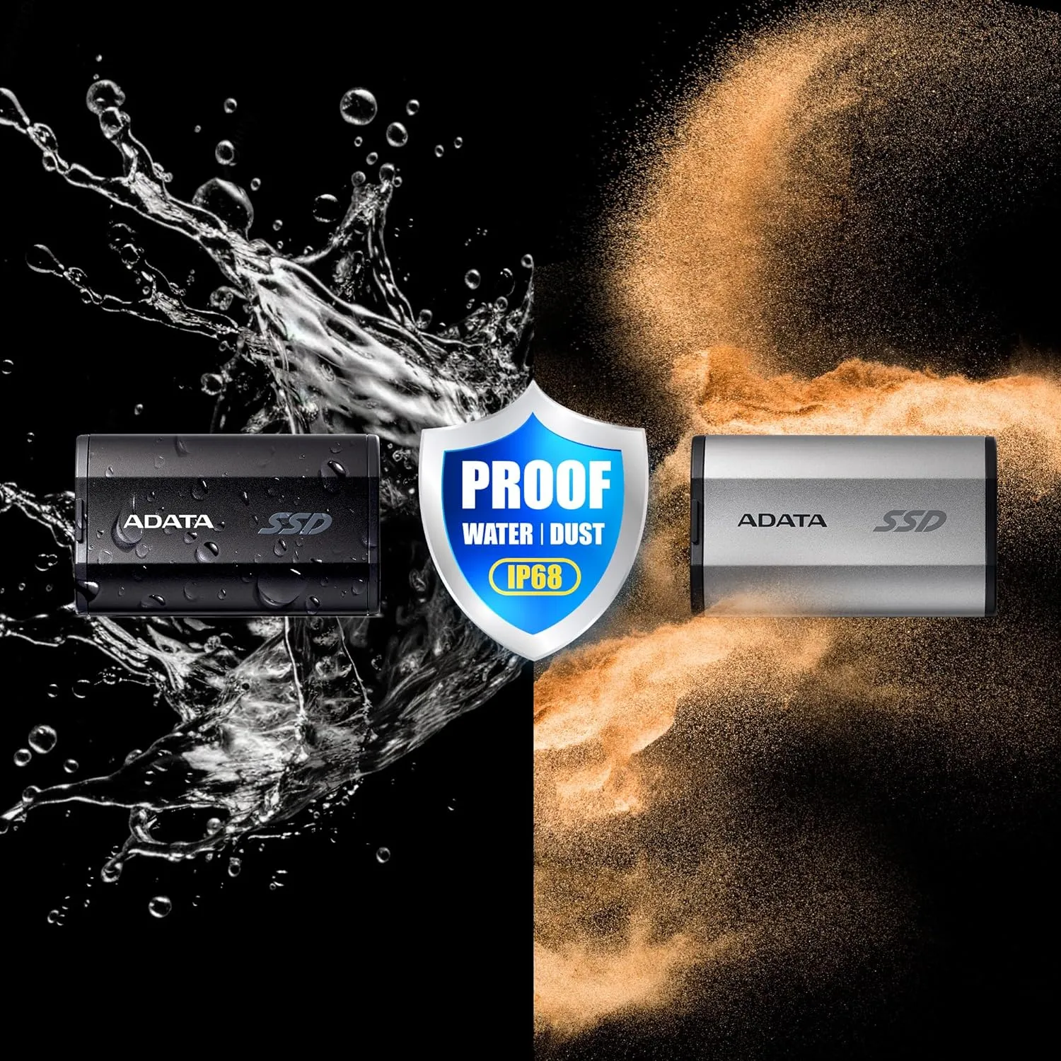ADATA SD810 2TB Portable USB Type-C 3.2 Gen 2x2 Portable SSD - Black 黑色 (SD810-2000G-CBK,HD-SD812TK)