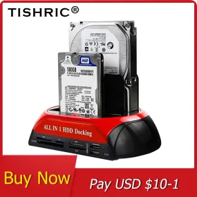 All in 1  Docking Station eSATA to USB Adapter For 2.5/3.5 Hard Drive Enclosure