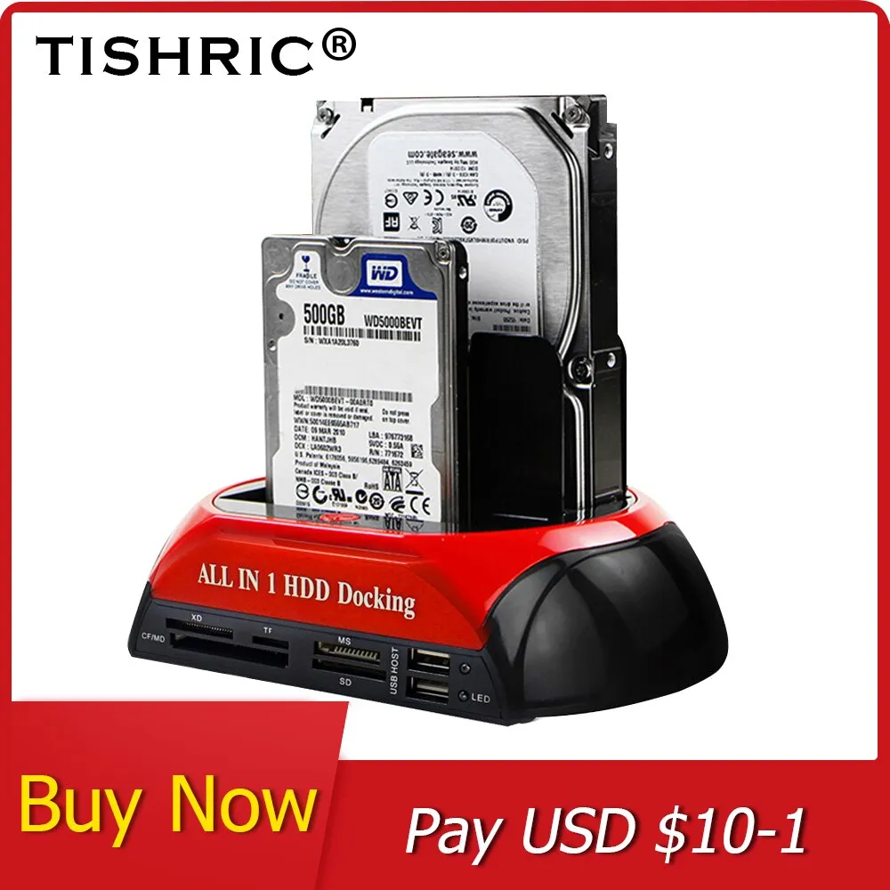 All in 1  Docking Station eSATA to USB Adapter For 2.5/3.5 Hard Drive Enclosure