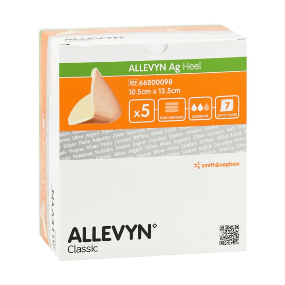 Allevyn Ag Heel 10.5cm x 13.5cm box of 5