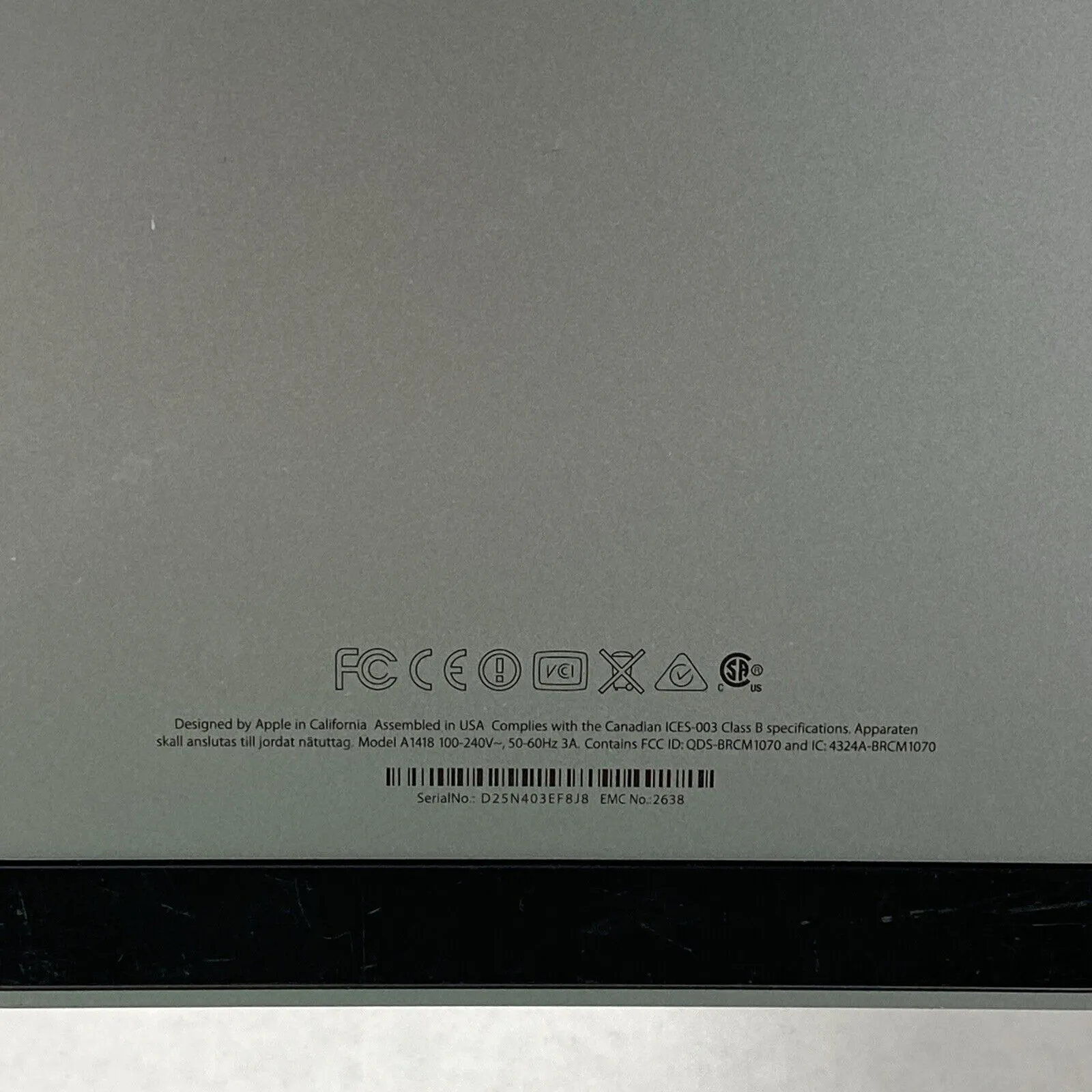 Apple A1418 iMac 21" 2013 2.9GHz Core i5 16GB RAM 1TB HDD Fusion macOS 10.15