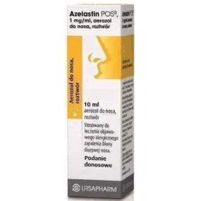 Azelastin POS nasal spray 1mg / ml 10ml, azelastine hydrochloride, allergic rhinitis