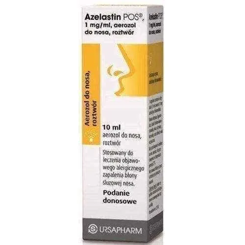 Azelastin POS nasal spray 1mg / ml 10ml, azelastine hydrochloride, allergic rhinitis