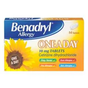 Benadryl Allergy One A Day Tablets 14 (N)