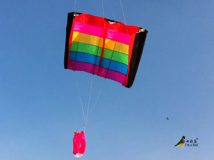 big rainbow inflatable kite