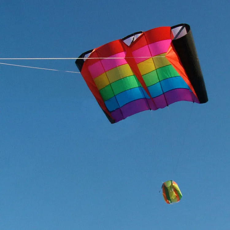 big rainbow inflatable kite