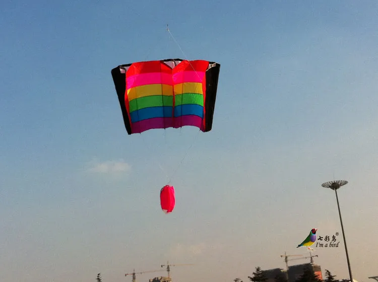 big rainbow inflatable kite