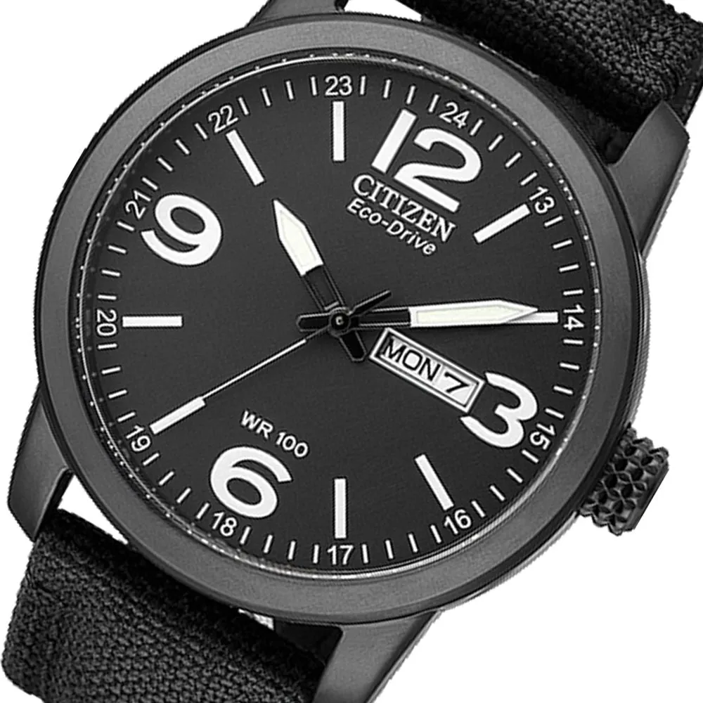 Citizen Black Fabric Band Men's Solar Watch - BM8475-34E