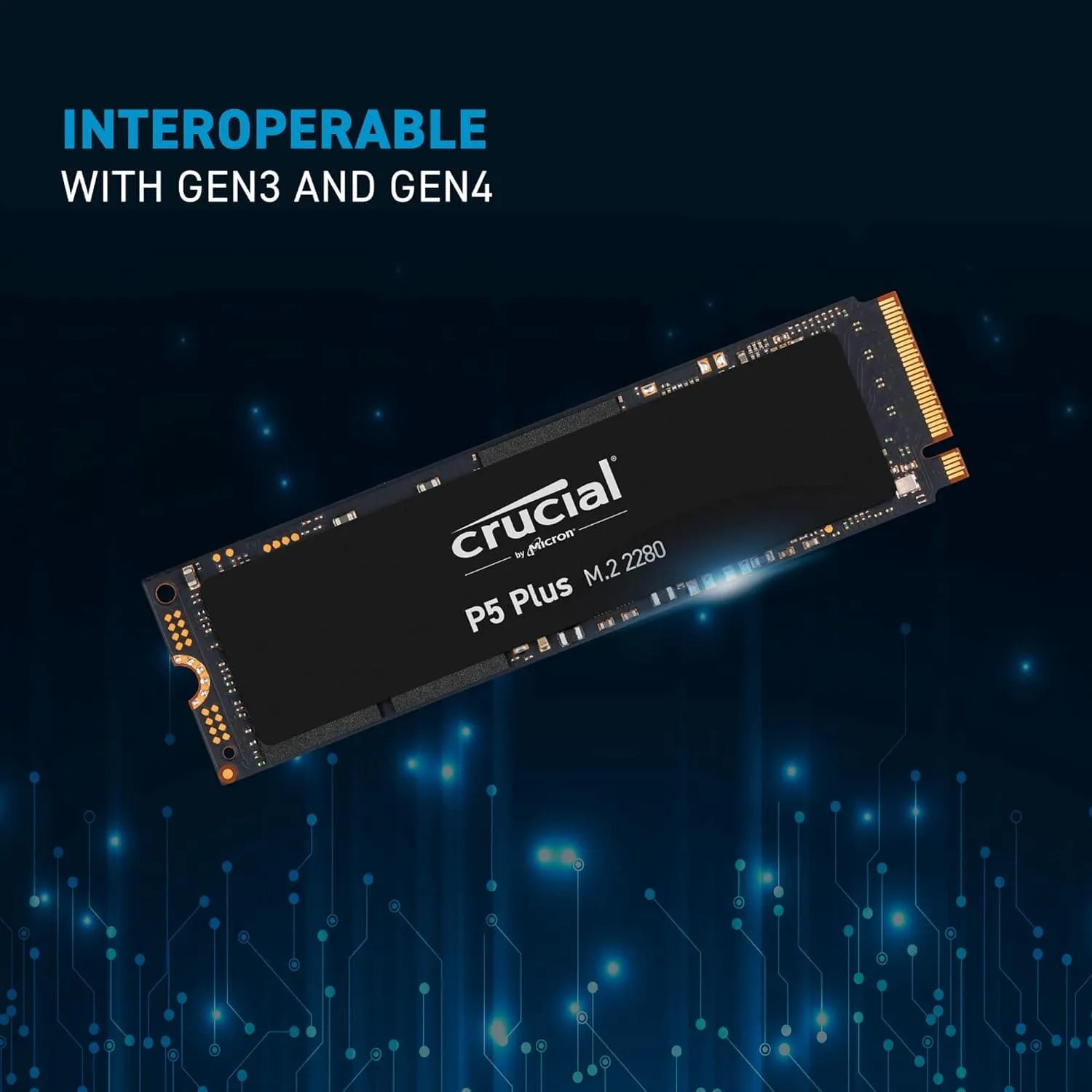 Crucial P5 Plus 500GB M.2 NVMe PCIe SSD - Black