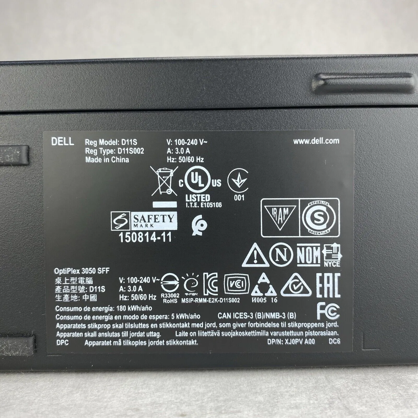 Dell Optiplex 3050 SFF Intel Core i5-7500 3.40GHz 1x8GB RAM DVD-CDRW No HDD OS