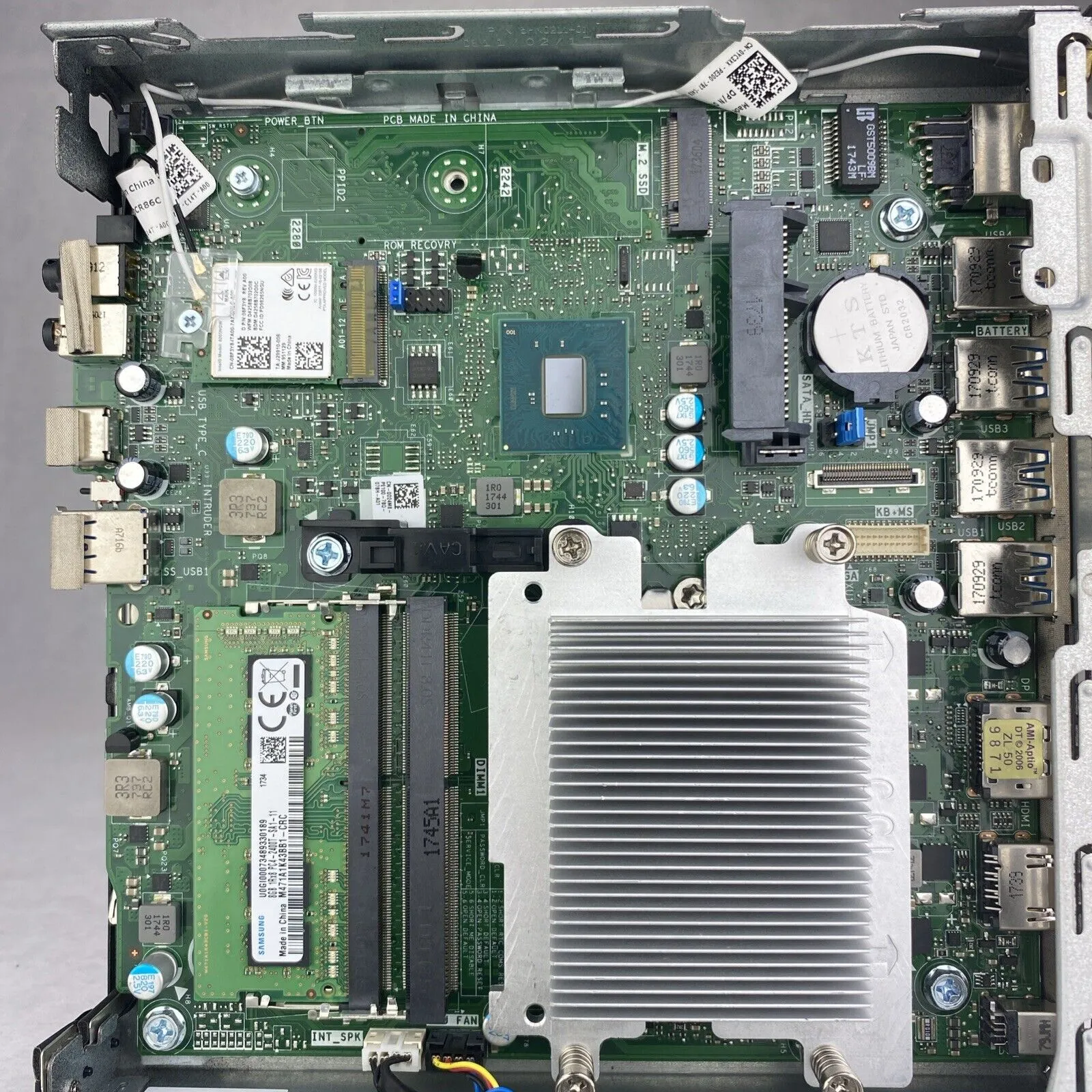 Dell Optiplex 7050 Micro Intel Quad Core i5-7500T 2.70GHz 1x8GB RAM No AC HDD OS