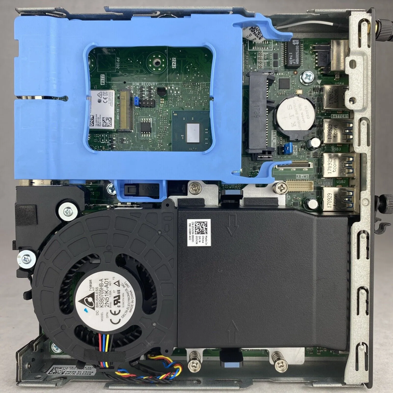 Dell Optiplex 7050 Micro Intel Quad Core i5-7500T 2.70GHz 1x8GB RAM No AC HDD OS