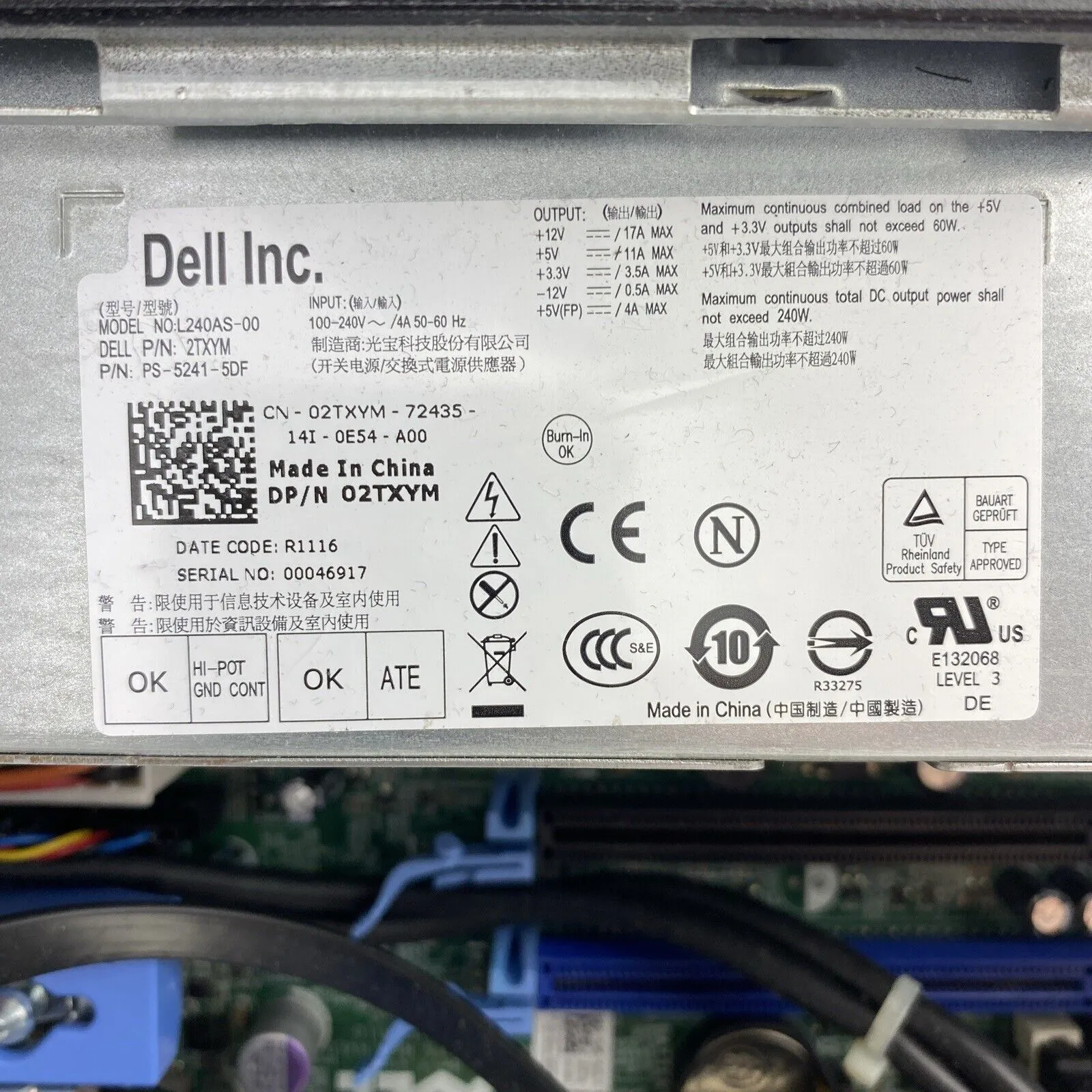 Dell Optiplex 790 SFF Intel Core i3-2100 3.10GHz 4GB RAM No HDD No OS