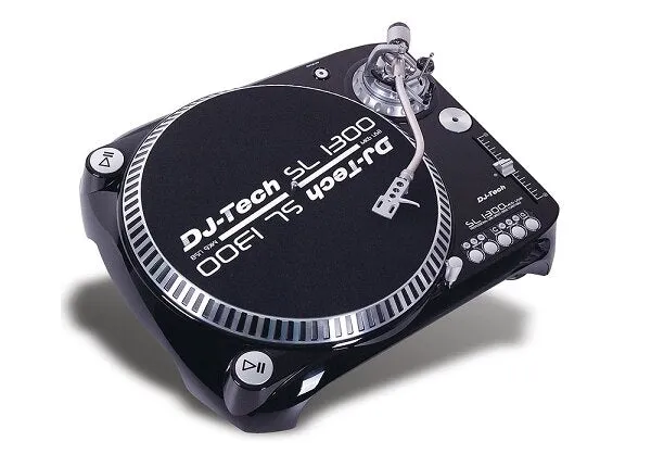 DJ-Tech SL-1300 MK6 Quartz Drive DJ Turntable - Black