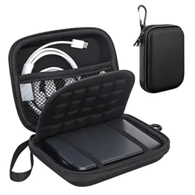 External Hard Drive Case Hard Drive Case for Western Digital WD Elements/WD My Passport Ultra/WD Game Drive 2.5 inch HDD 500GB 1TB 2TB 3TB 4TB 5TB Eva Protective Case Shockproof Waterproof, Black