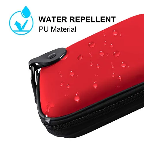 External Hard Drive Case Hard Drive Case for Western Digital WD Elements/WD My Passport Ultra/WD Game Drive 2.5 inch HDD 500GB 1TB 2TB 3TB 4TB 5TB Eva Protective Case Shockproof Waterproof, Red