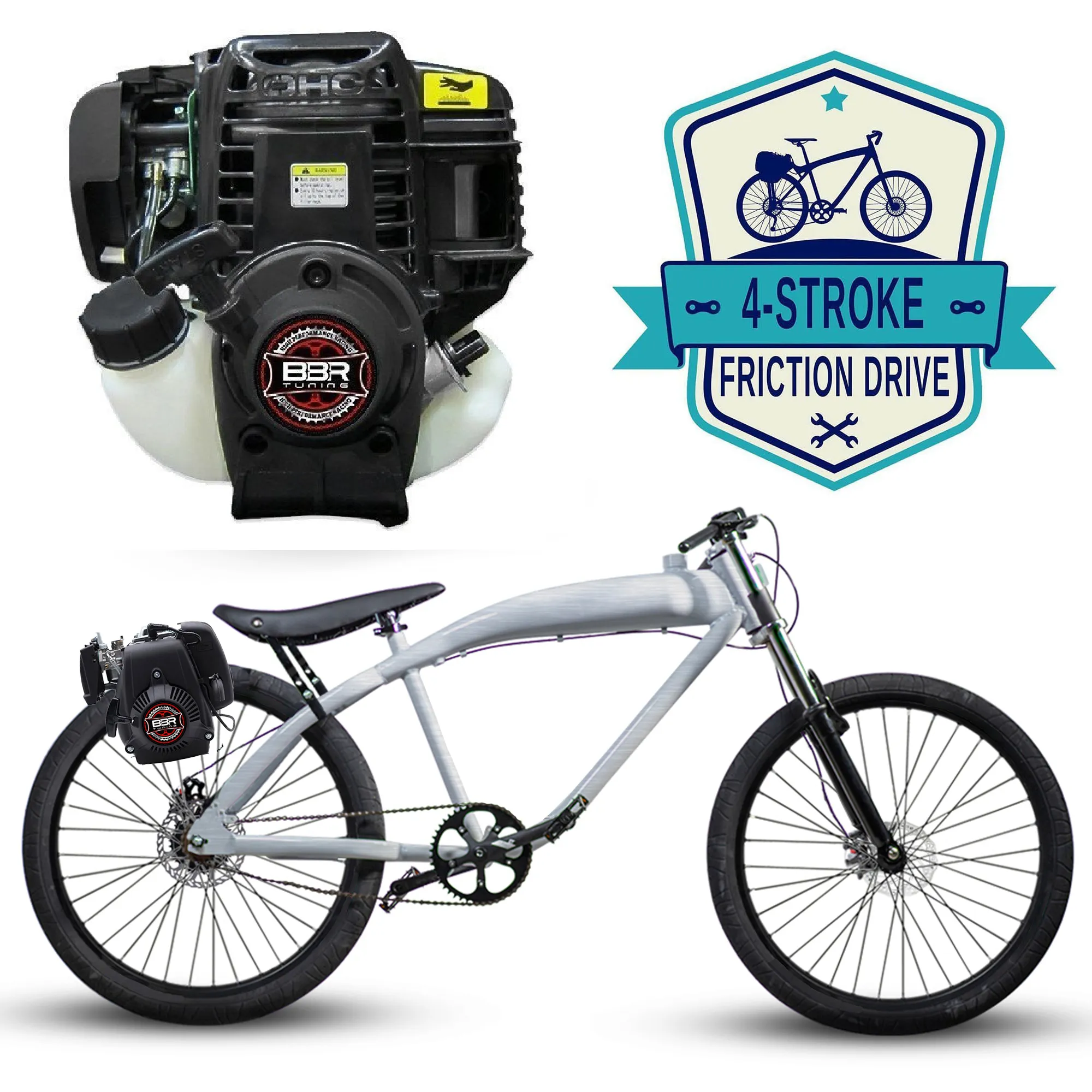 F-Zero Motorized Bike   4 Stroke Friction Drive