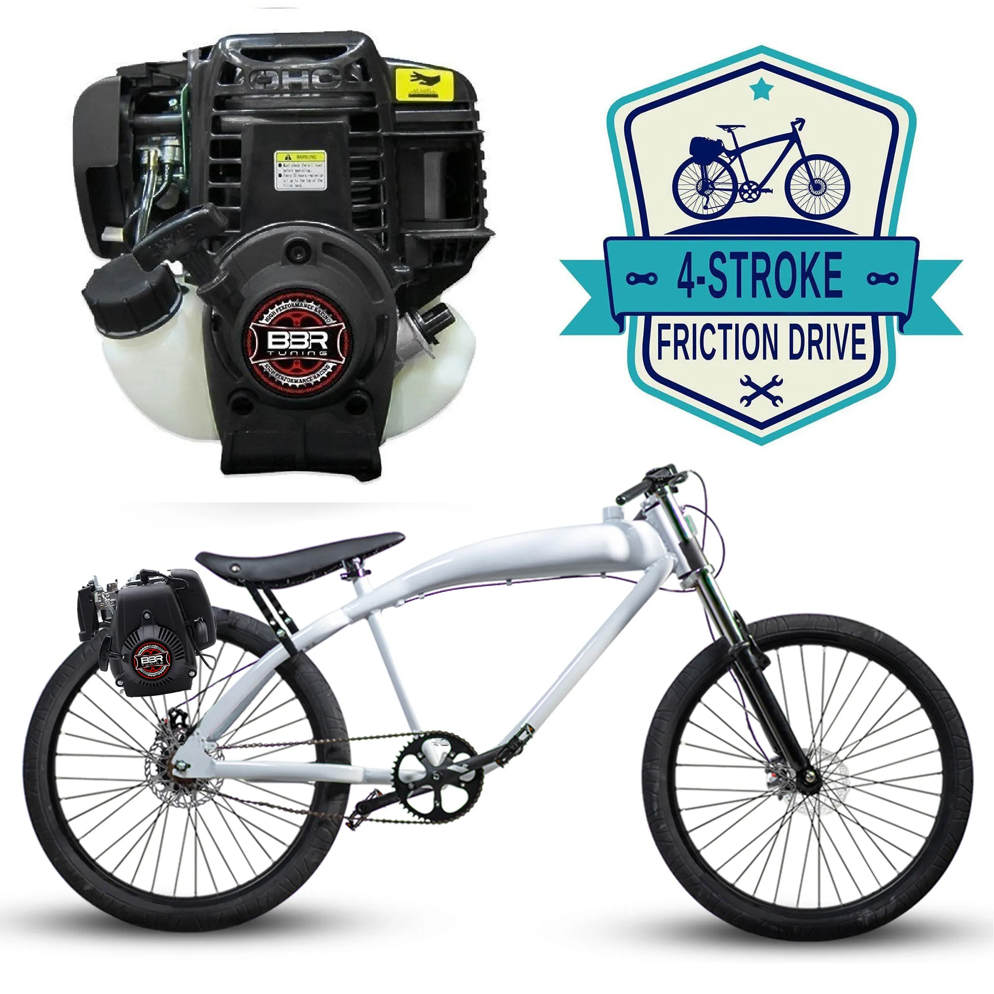 F-Zero Motorized Bike   4 Stroke Friction Drive