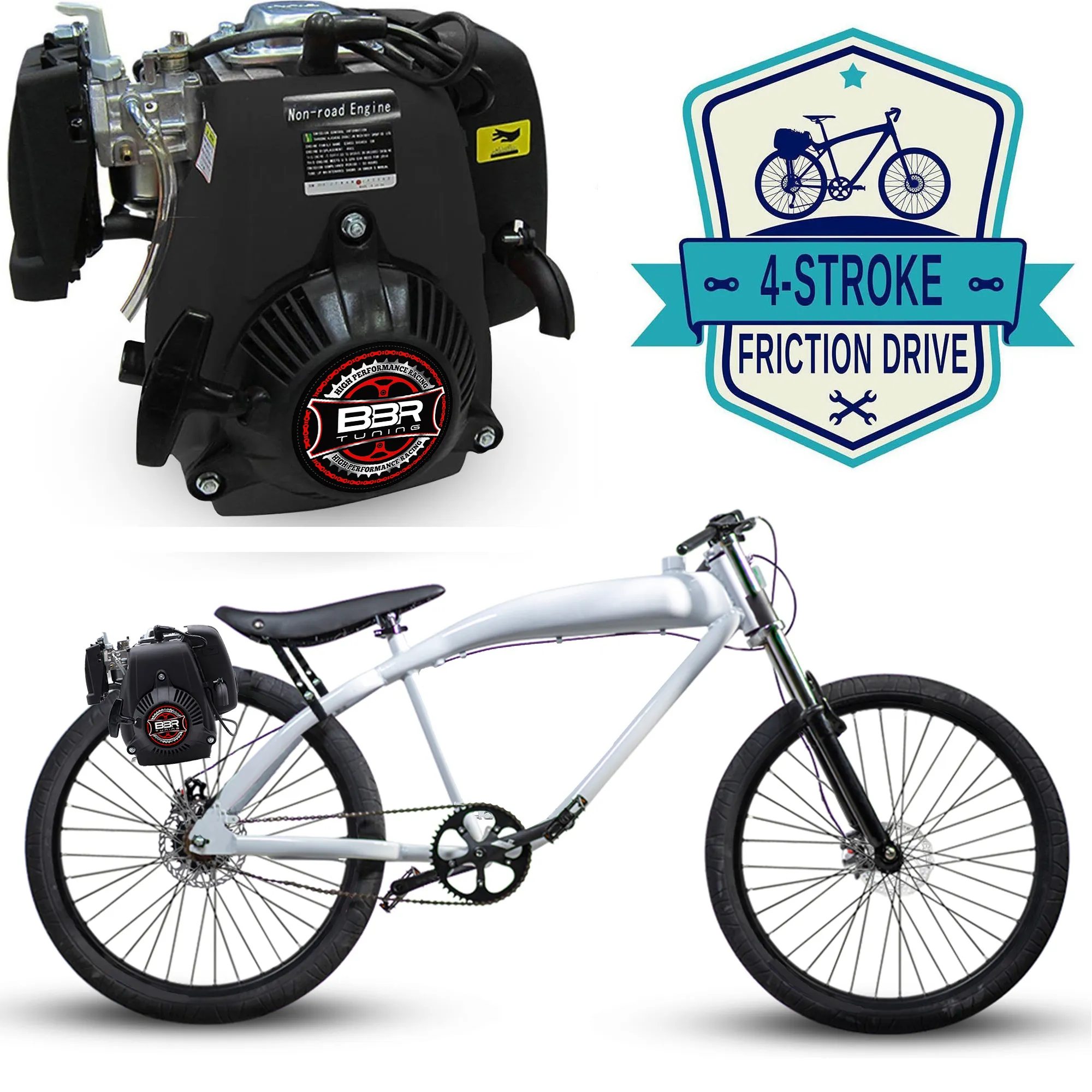 F-Zero Motorized Bike   4 Stroke Friction Drive