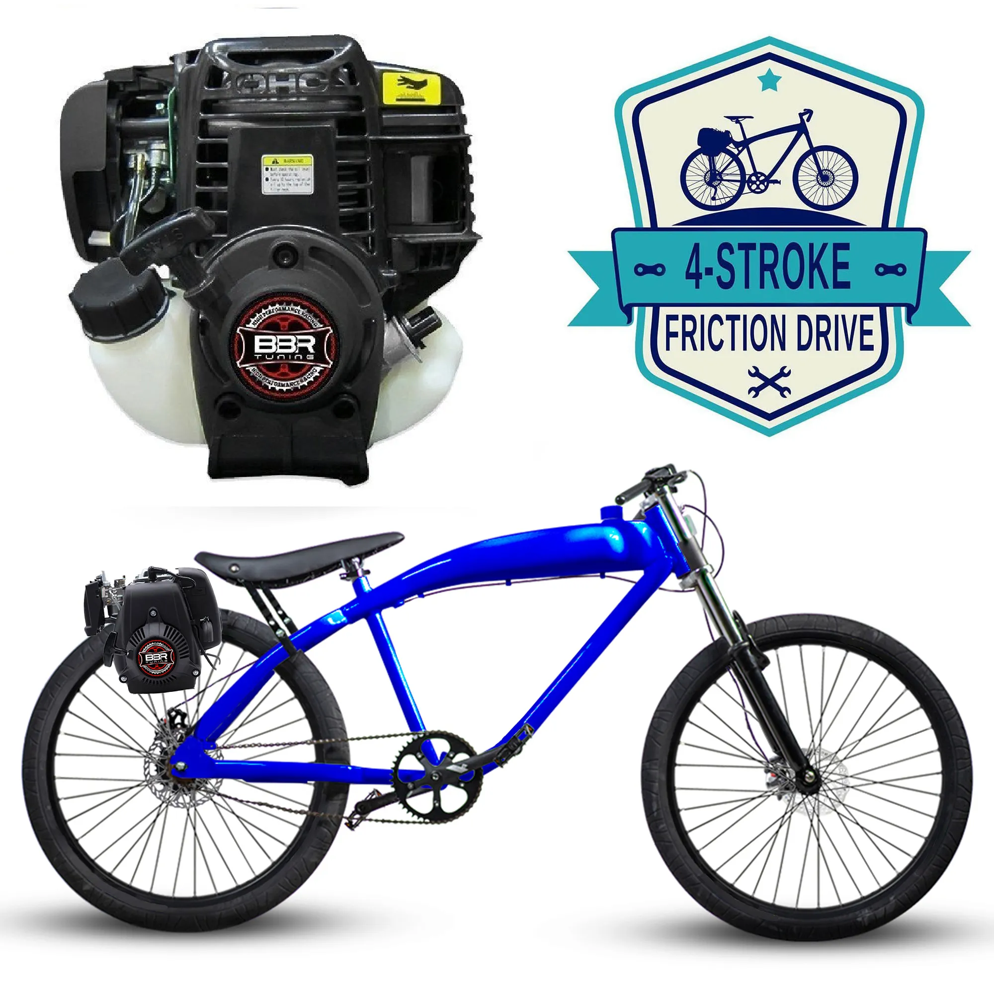 F-Zero Motorized Bike   4 Stroke Friction Drive