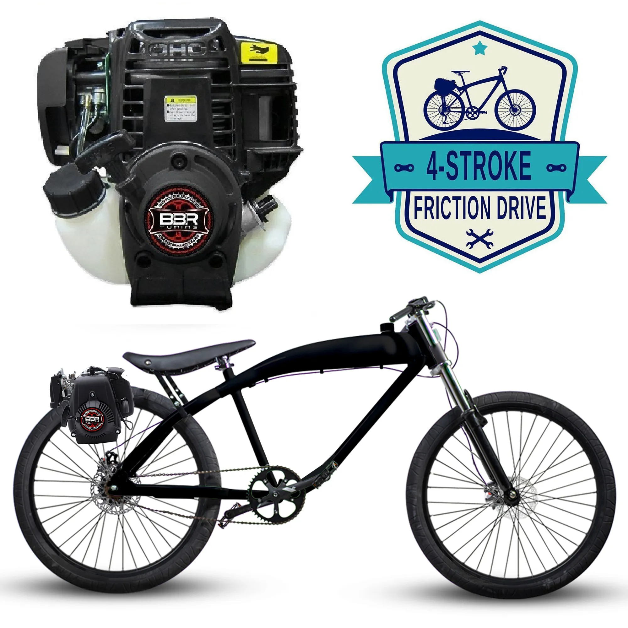 F-Zero Motorized Bike   4 Stroke Friction Drive