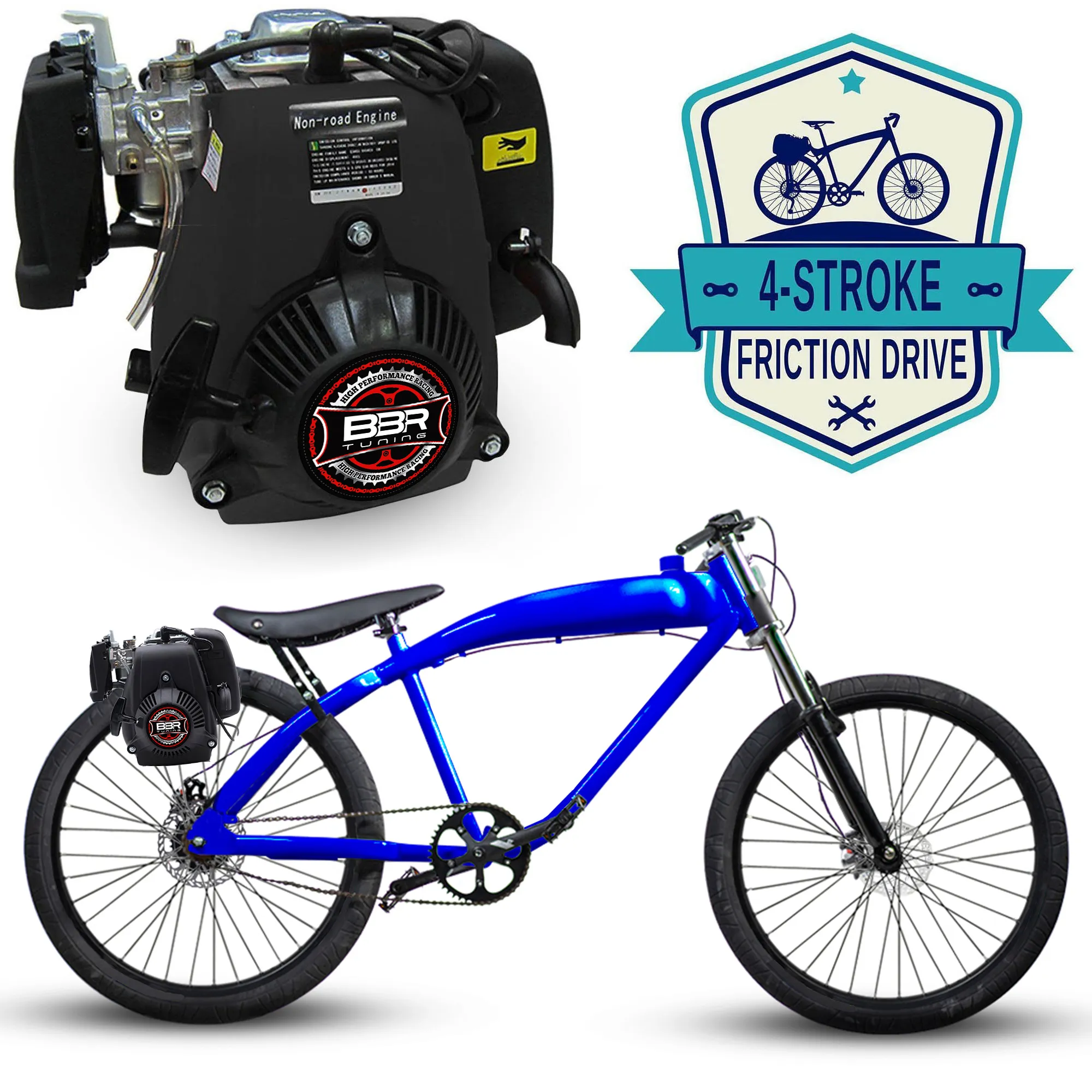 F-Zero Motorized Bike   4 Stroke Friction Drive