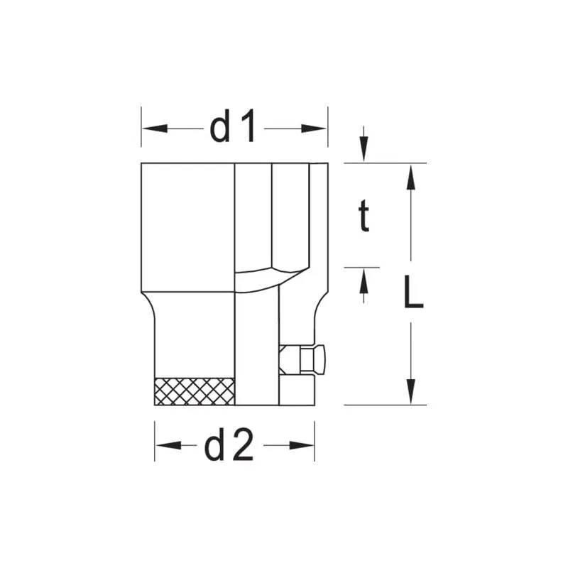 Gedore 6269960 Socket 3/4 Inch Drive, 21 mm