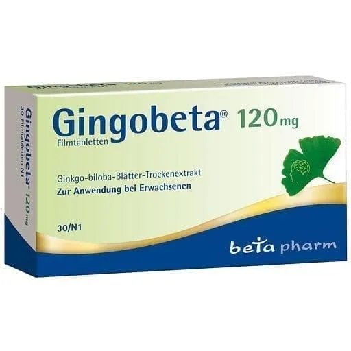 GINGOBETA, ginkgo leaf 120 mg film-coated tablets
