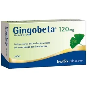 GINGOBETA, ginkgo leaf 120 mg film-coated tablets
