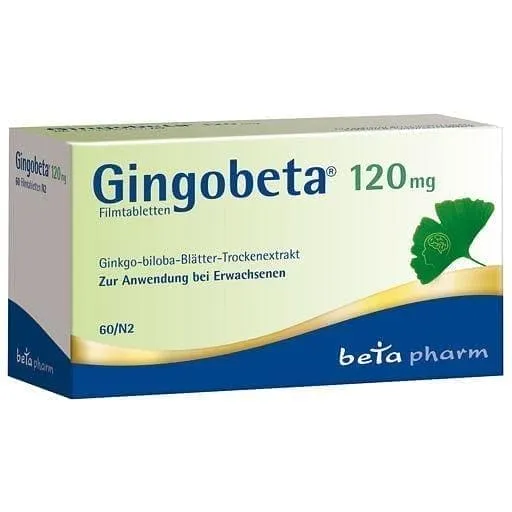 GINGOBETA, ginkgo leaf 120 mg film-coated tablets