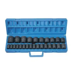 Grey Pneumatic 1326M 1/2" Driver Metric Standard Length - 26 Piece