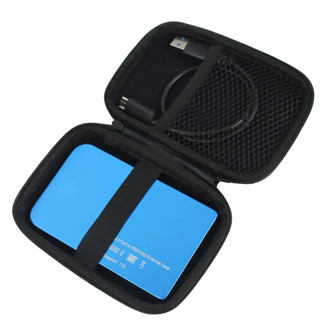 Hard Disk Case HDD Case For Hard Drives and SSD, Robust & Shockproof Case Cover for Portable/Extreme Portable SSD