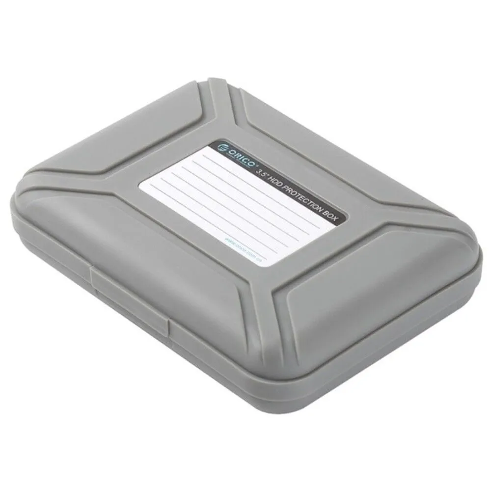 Hard Drive Case Protective Storage for 3.5" HDD Portable Anti-static(GRAY)
