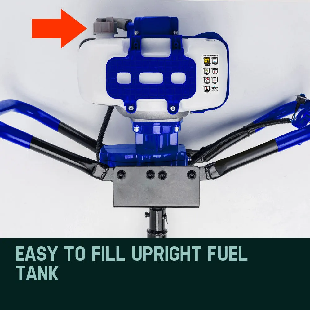 High Output 62cc Post Hole Digger Petrol Drill Powerblade