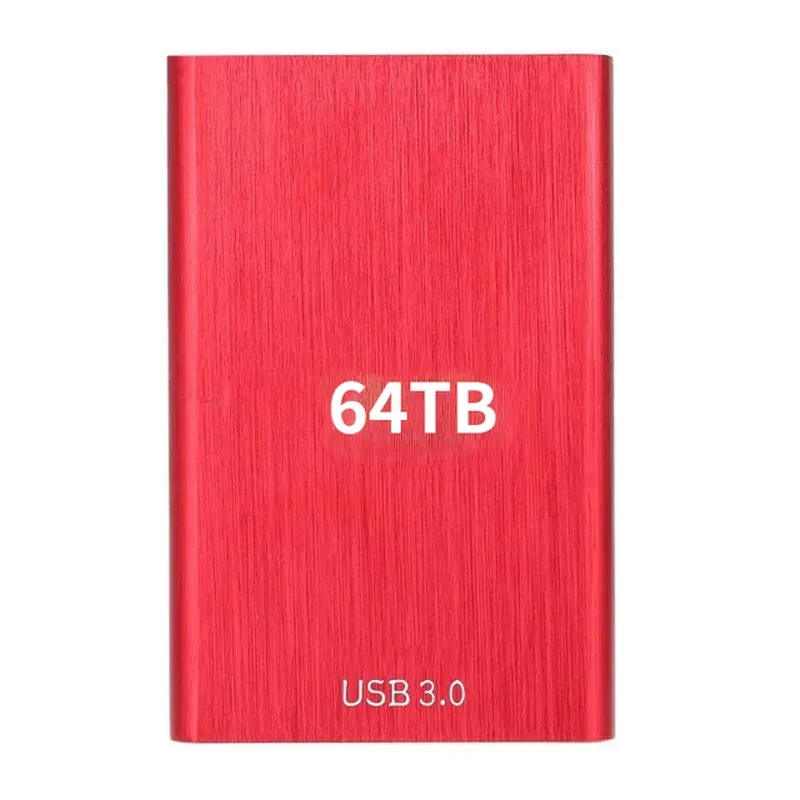 High Speed Portable External Hard Disk Mass Storage USB3.0 Interface 500GB 2TB 4TB 8TB 16TB Memory Metal Material Plug and Play