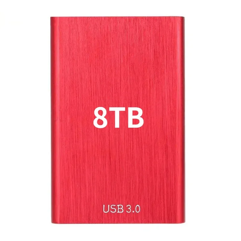 High Speed Portable External Hard Disk Mass Storage USB3.0 Interface 500GB 2TB 4TB 8TB 16TB Memory Metal Material Plug and Play